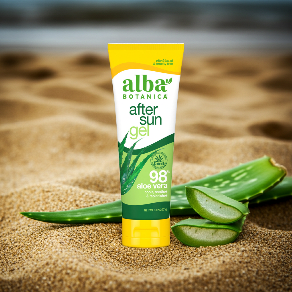 Alba Botanica After Sun 98% Aloe Vera Gel  (1x8 OZ)